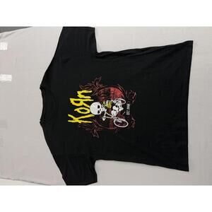 Korn Band T-shirt Skeleton Bike Tee Est 1993 - Large